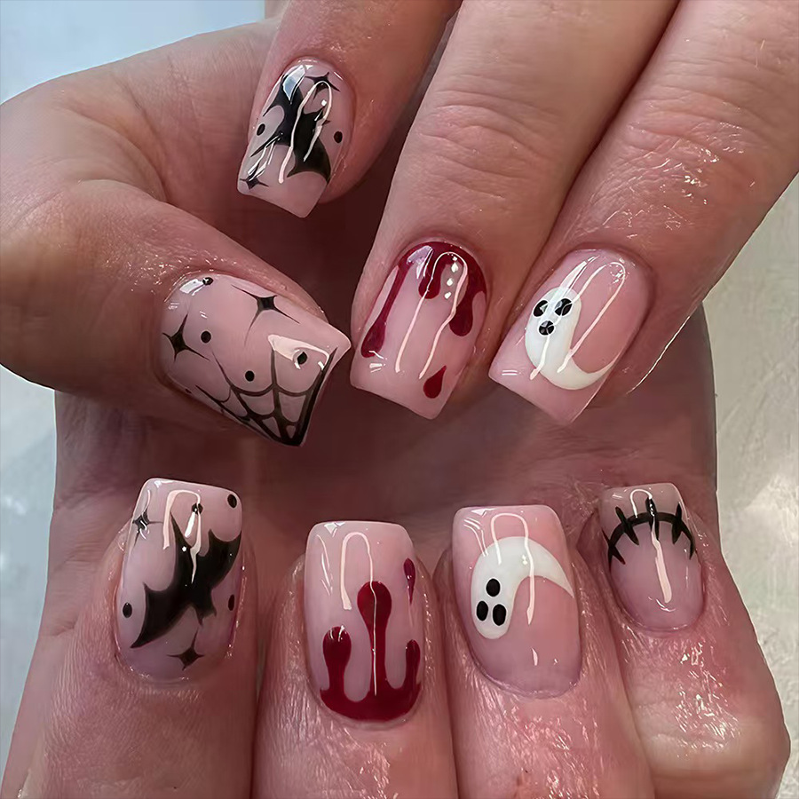 Halloween Nails Press On 24Pcs - Nail Art Press On ulasan dan harga