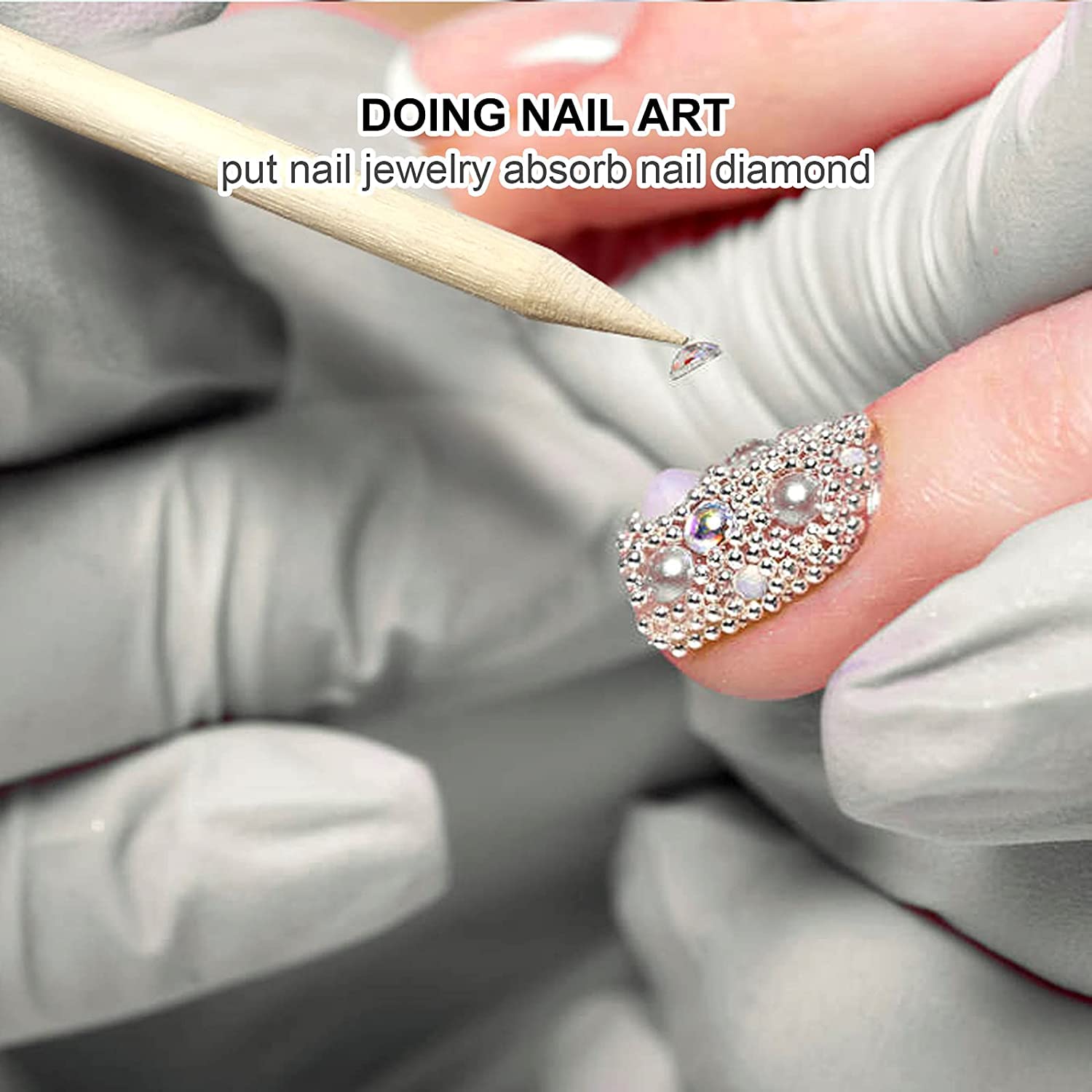 100/50pcs Nail Art Pusher Oran - Nail Art Orange ulasan dan harga